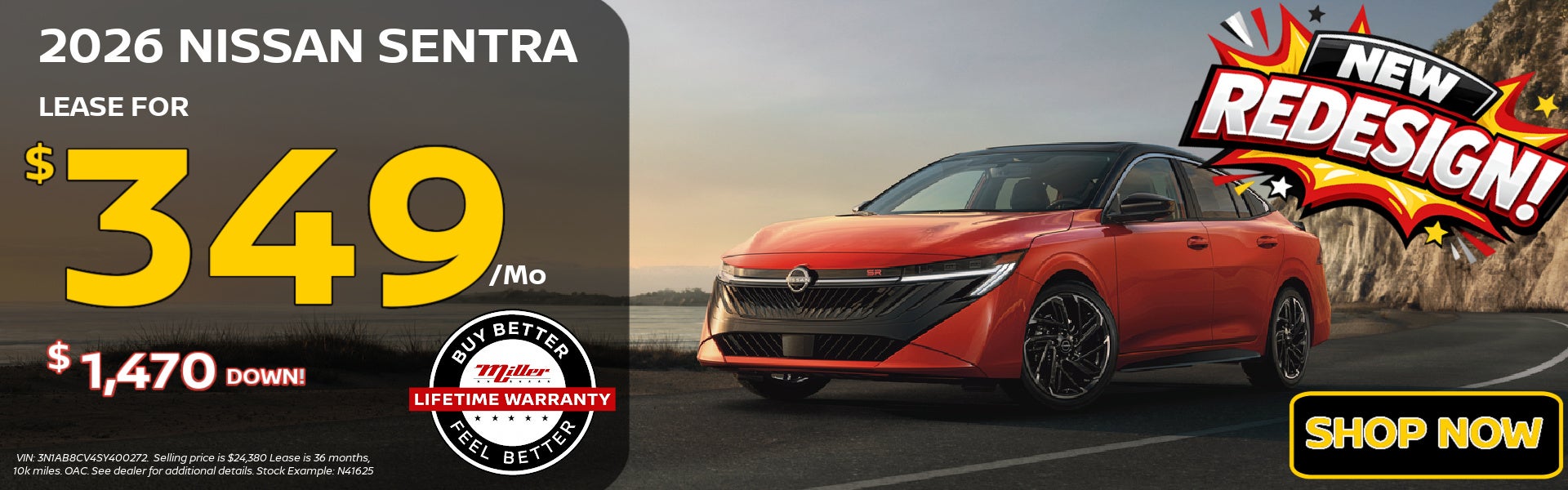 Big Savings on Nissan Sentra 2026 Model year