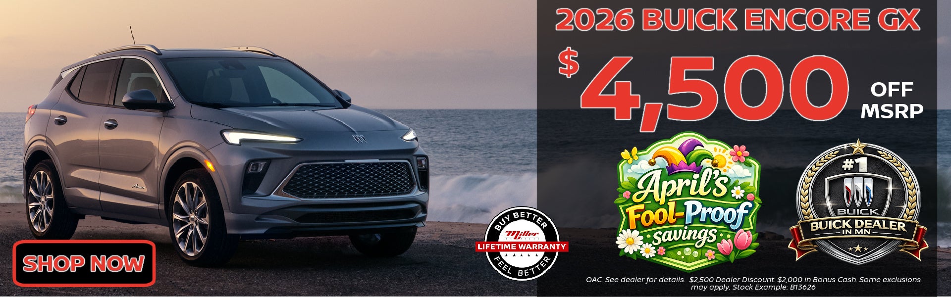 Big Savings this month on Buick Encore