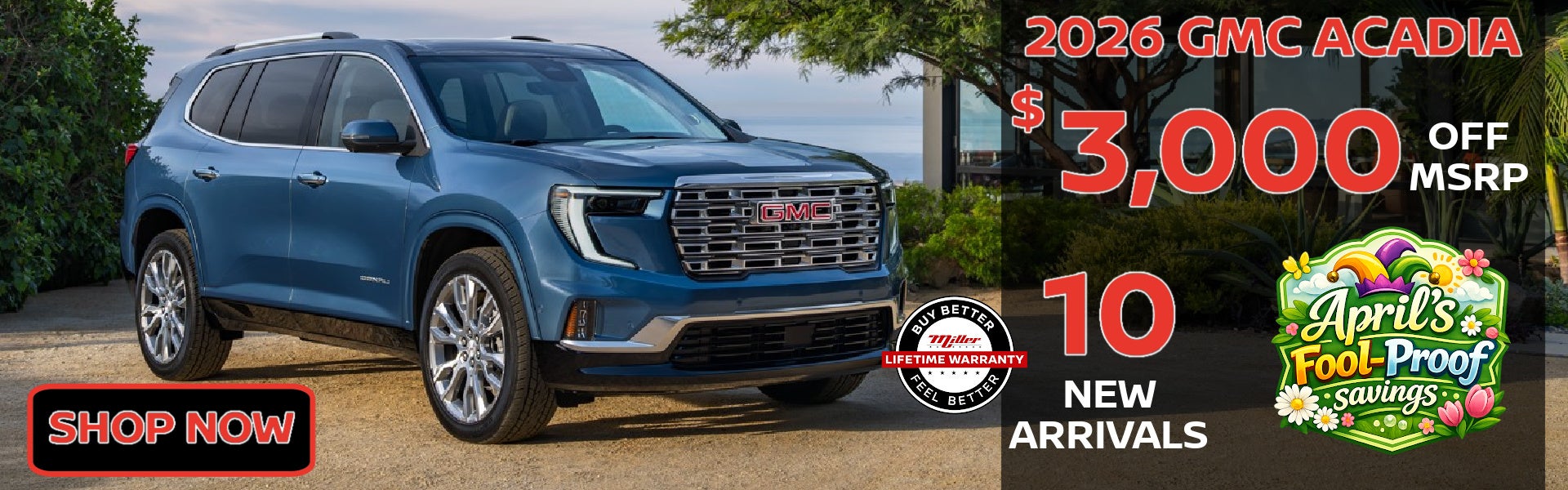 Big Savings this month on GMC Acadia