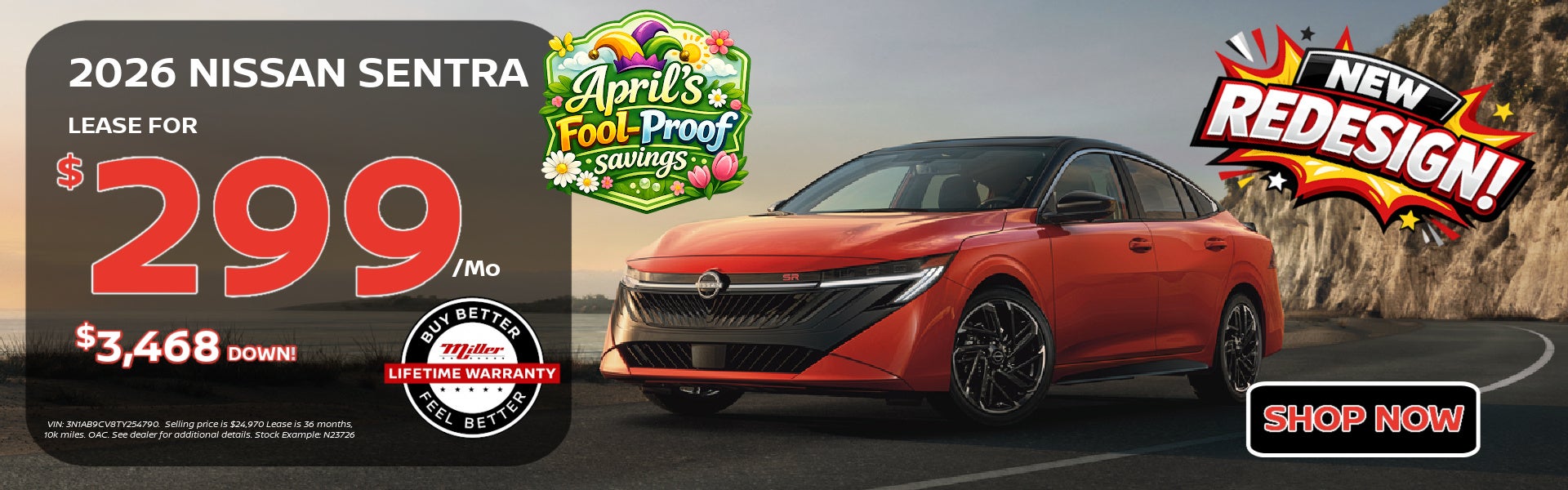 Big Savings on Nissan Sentra this April at MIller Auto 