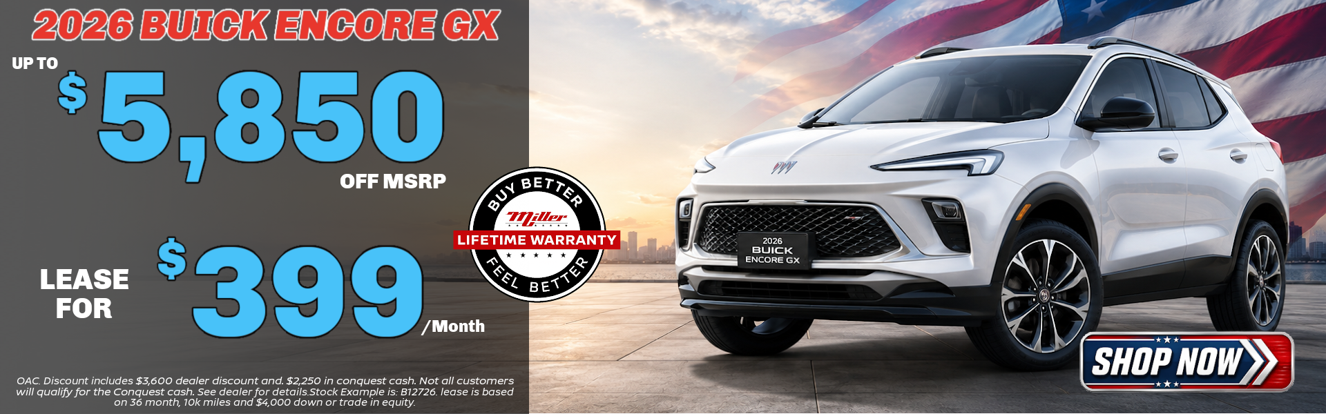 Big Savings on the Buick encore GX this month