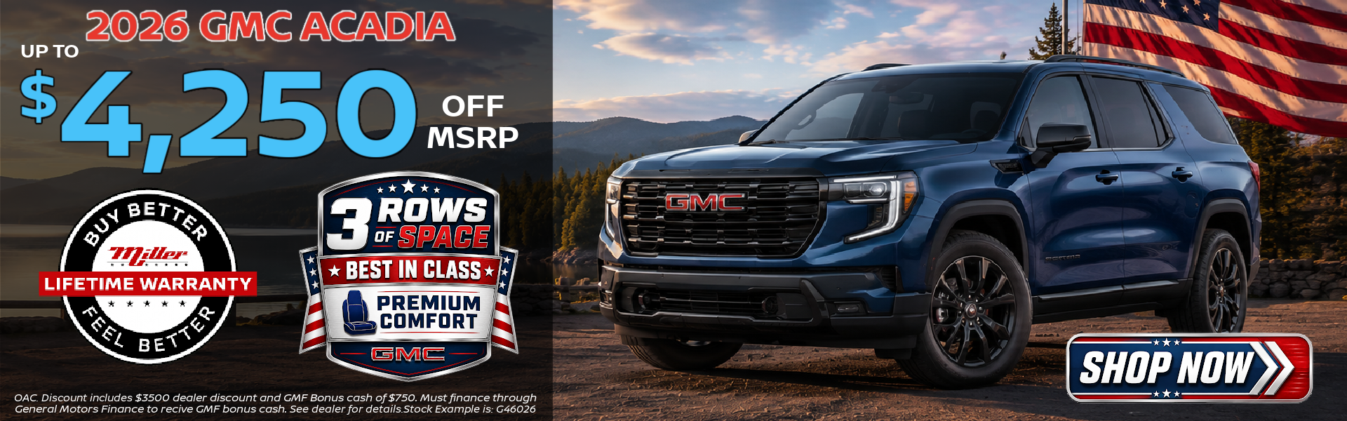 Big Savings on GMC this month at Miller Auto Plaza