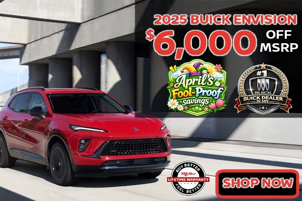 Big savings on Buick Envision this month at Miller Auto