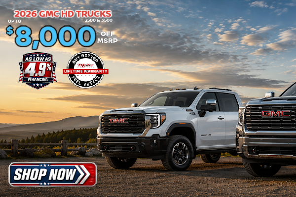 Big Savings on GMC this month at Miller Auto Plaza