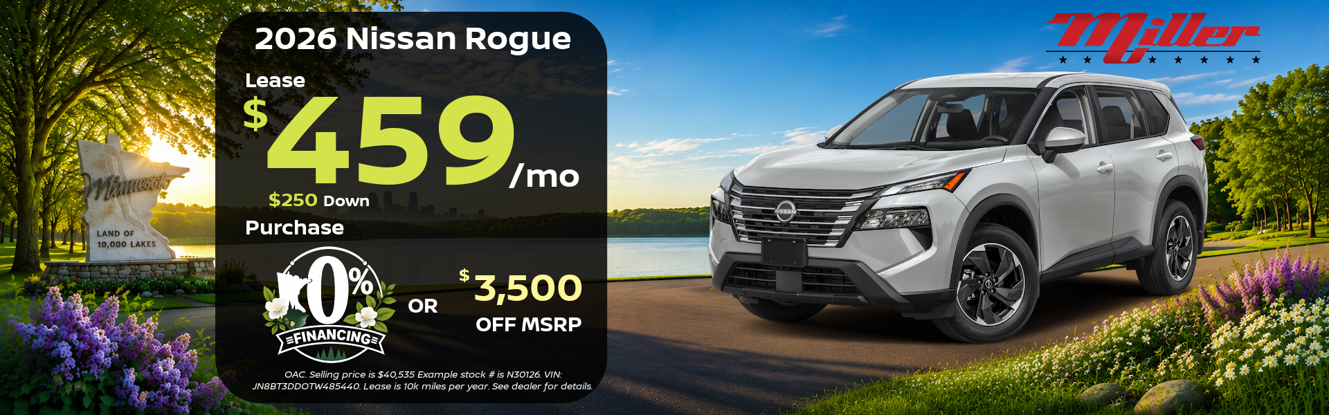 Big Savings on Nissan Rogue this month