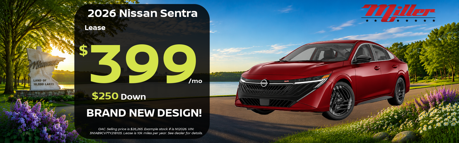 Big Saings on Nissan Sentra this month