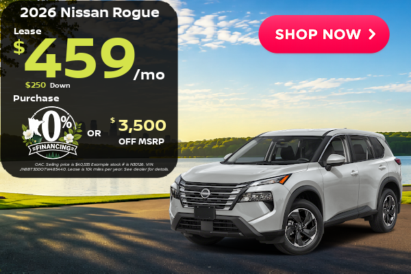 Big Savings on Nissan Rogue this month