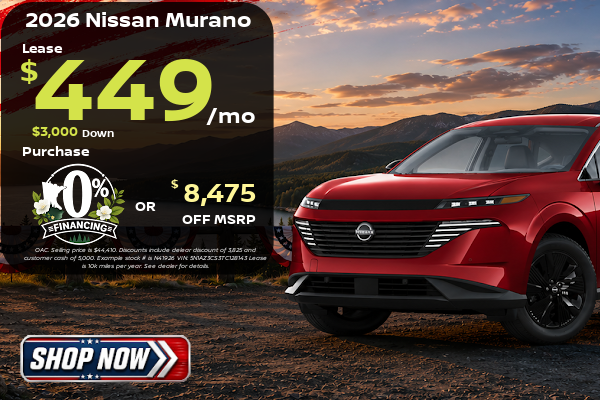 Big Savings on Nissan This month at Miller Auto plaza