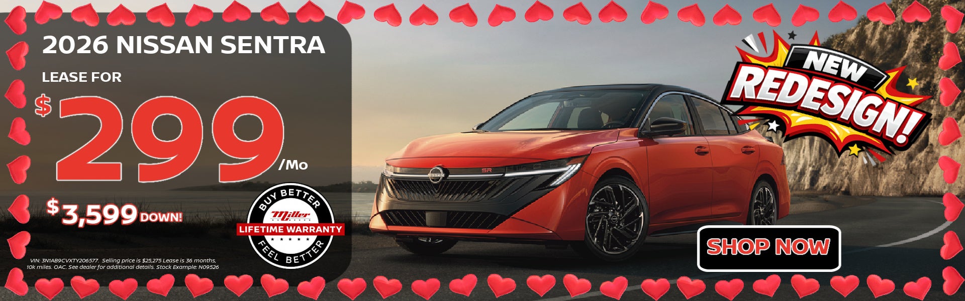 Big Savings on Nissan Sentra this month at Miller Auto