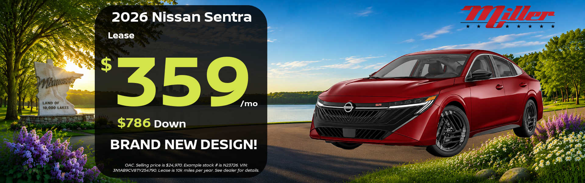 Big Savings on Nissan This month at Miller