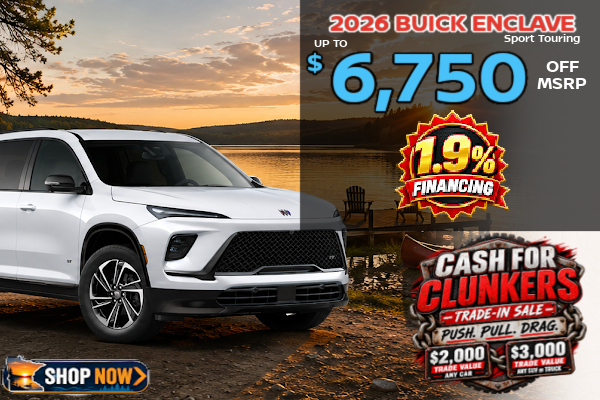 Big Savings on Buick and GMC this month at Miller