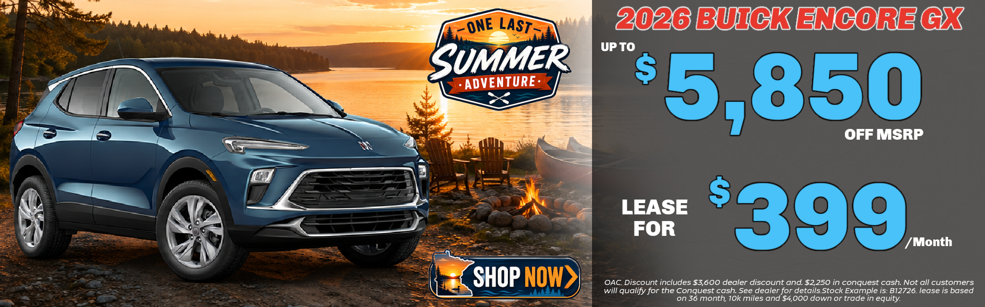 Big discount on the Buick Encore GX this month