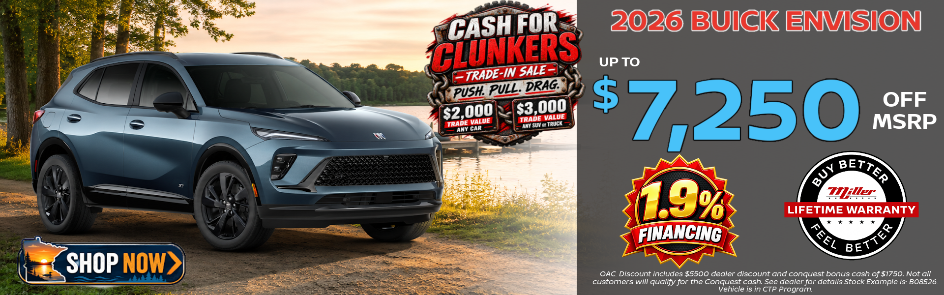 Big Savings on Buick and GMC this month at Miller