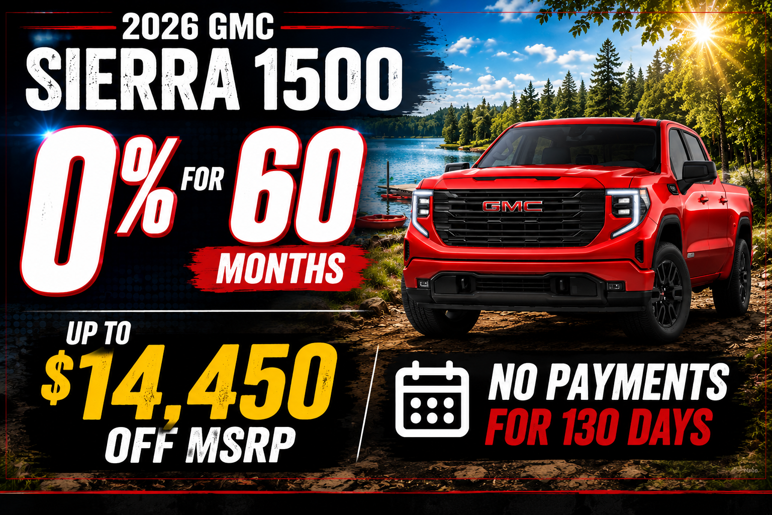Big Saving son GMC Sierra this month