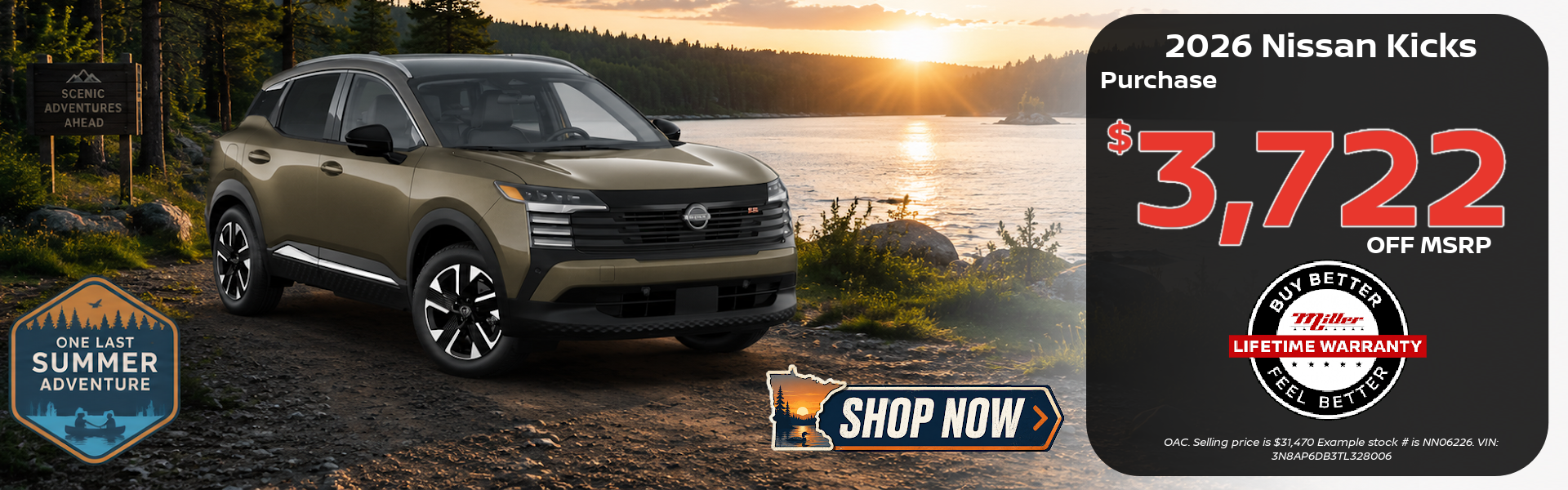 Big discount on the Nissan Kicks this month