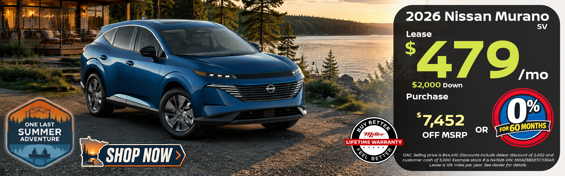 Big discounts on Murano this month