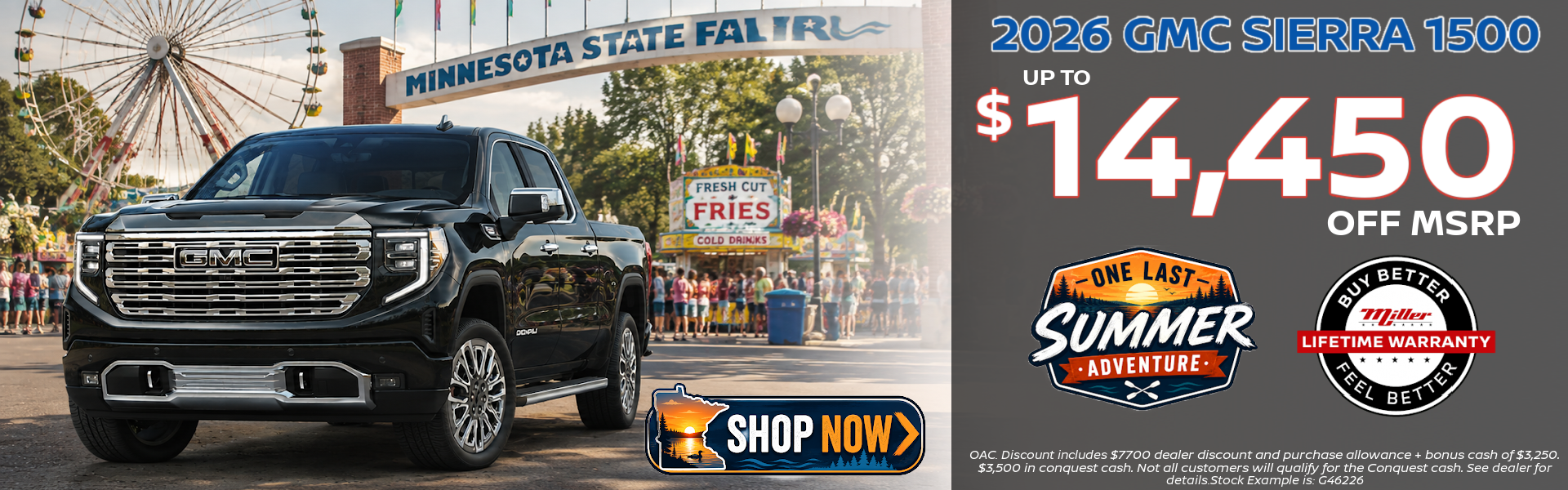 Save even more on the GMC Sierra 1500 at Miller Auto 
