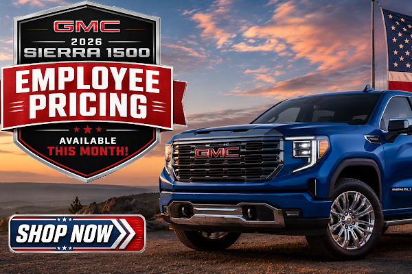 Big Savings on GMC this month at Miller Auto Plaza