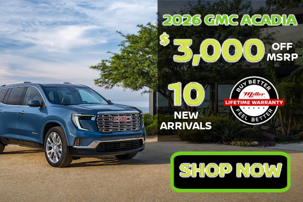 Big Savings on GMC and Buick at Miller in May