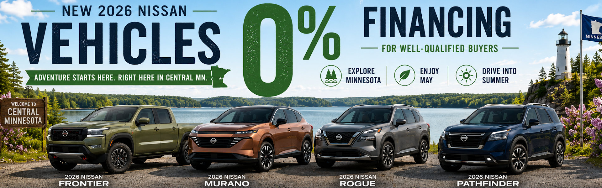 Big Savings on new nissan at Miller Auto This month