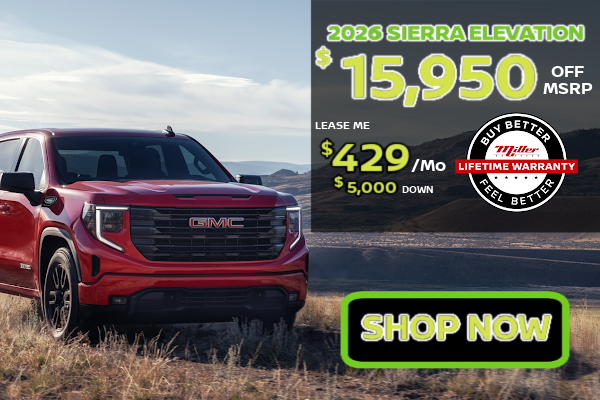 Big Savings on GMC and Buick at Miller in May